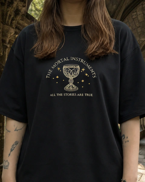 Remera Bordada "The Mortal Instruments" Cazadores de Sombras