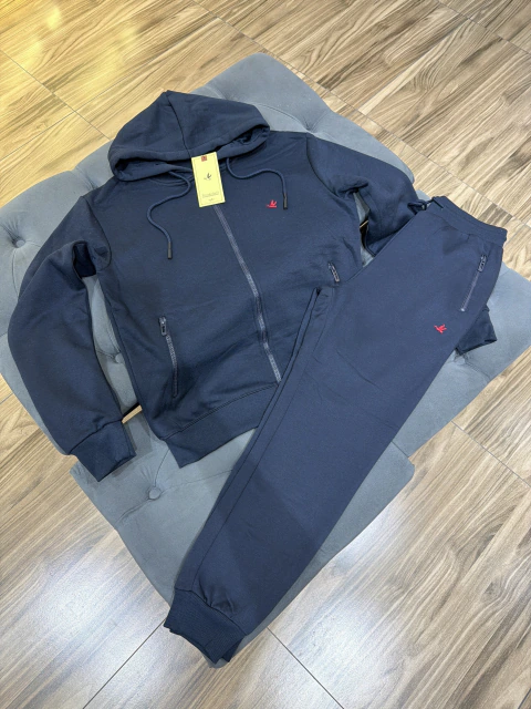 Conjunto Brooks Top azul marinho