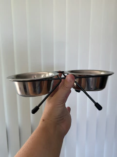 Comedero doble mini en altura - 7cm - PerriLovers