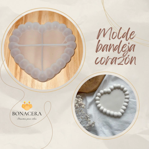 Molde bandeja bubble corazón