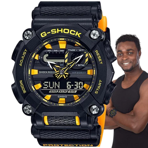 Relógio Casio G-Shock Masculino Anadigi Preto GA-900A-1A9DR
