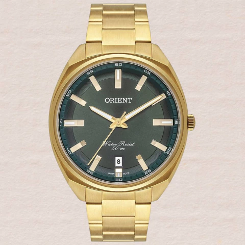 Relógio Orient Masculino Analógico Dourado MGSS1213 E1KX
