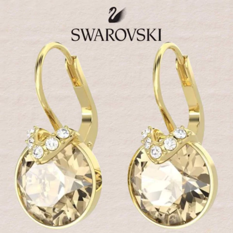 Imagem do Brinco Swarovski Bella 5662093 - Cor Dourado