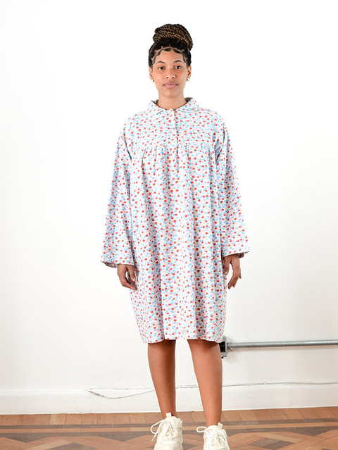 VESTIDO MOLETOM FLORIDO - comprar online