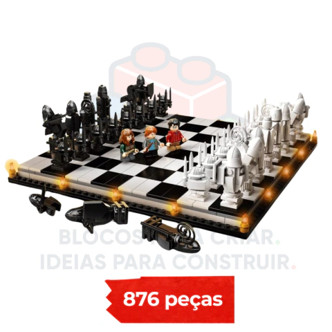 Jogo de Xadrez dos Feiticeiros de Hogwarts | 876 peças - comprar online