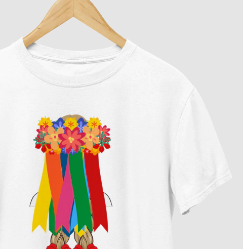 Camiseta Étnica Polonesa Dziewczyna