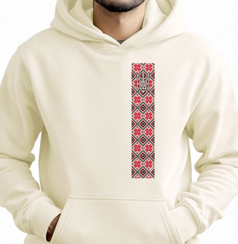 Moletom com Capuz Étnico Ucraniano Bordado - Patrimônio Cultural