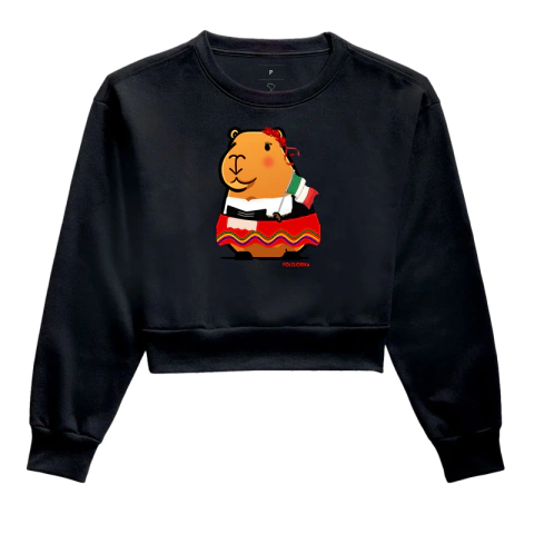 Moletom Cropped Capivara Italiana - Capitaliana