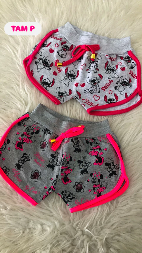 Shorts infantil feminino