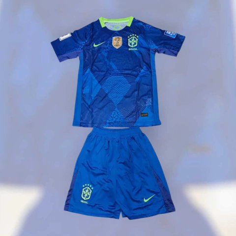 SET PREMIUM BRASIL AZUL CON PARCHE