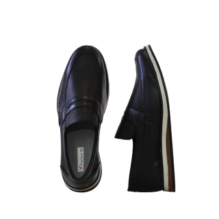 Sapato Social Preto Detalhe Texturizado | Freeland