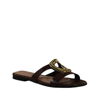 Rasteira Conhaque Fivela Central | Beira Rio