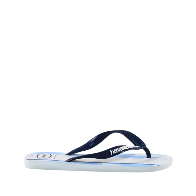 Chinelo Havaianas Top Branco e Marinho - Sapataria Nova