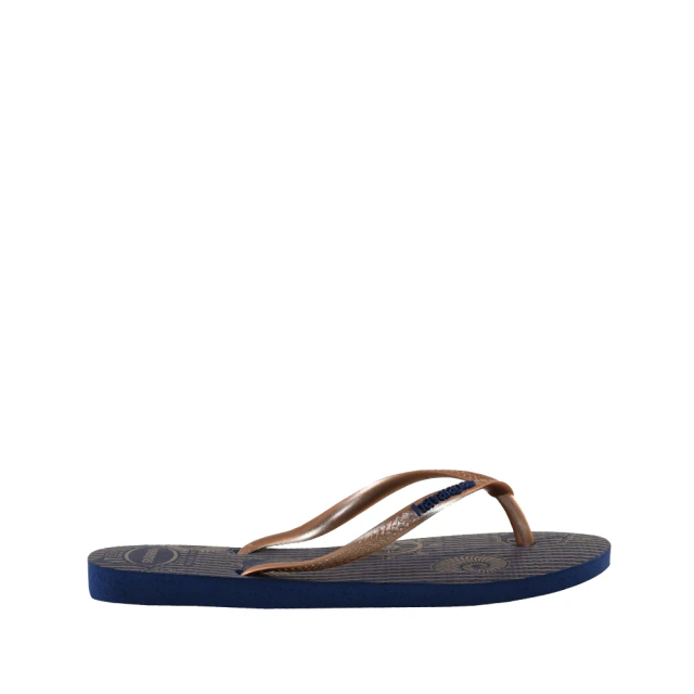 Chinelo de Dedo Marinho e Rose Slim Nautical | Havaianas - Sapataria Nova