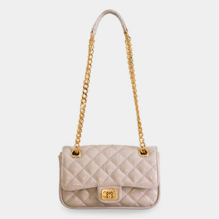 Bolsa Tiracolo Pequena Matelassê Off White