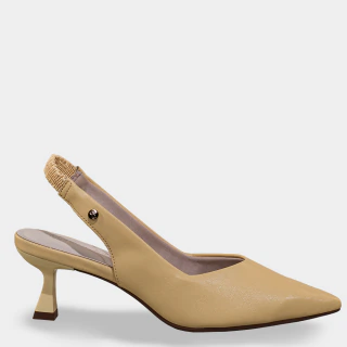 Slingback Elástico Manteiga