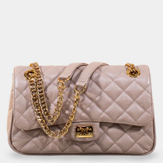 Bolsa Tiracolo Média Matelassê Nude