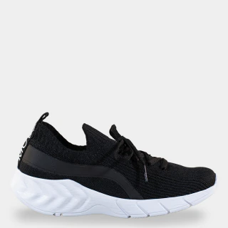 Tênis Esportivo Tecido Macio Preto