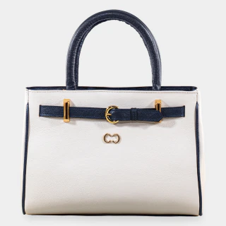 Bolsa Tote Detalhes Metálicos Off White