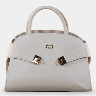 Bolsa Textura Lisa Off White