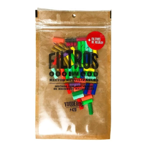 Filtros Biodegradables Tuqueros420 8 Mm Bolsa 40 Unidades