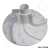 Agitador branco para máquina de lavar roupa Electrolux, peça de plástico circular com estrutura para encaixe central
