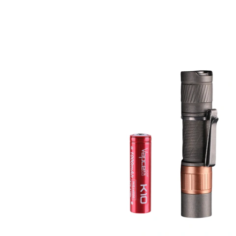 Lanterna Convoy T3 Titânio Cobre Led 519A 5700k + Bateria