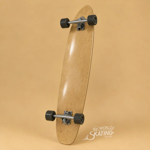 Longboard XL Brava Royal de madera clara con ruedas grises para uso recreativo y urbano
