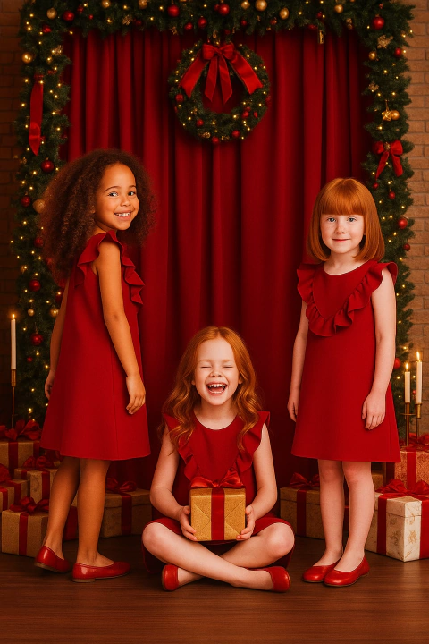 Vestido vermelho natalino - comprar online