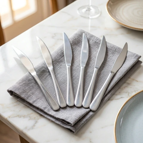 Set de 6 Cuchillos de Acero Inoxidable