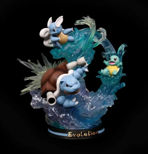 Diorama Pokemon Evolucion Blastoise