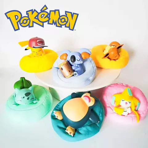 Set x6 Pokemon durmiendo - 7 cm