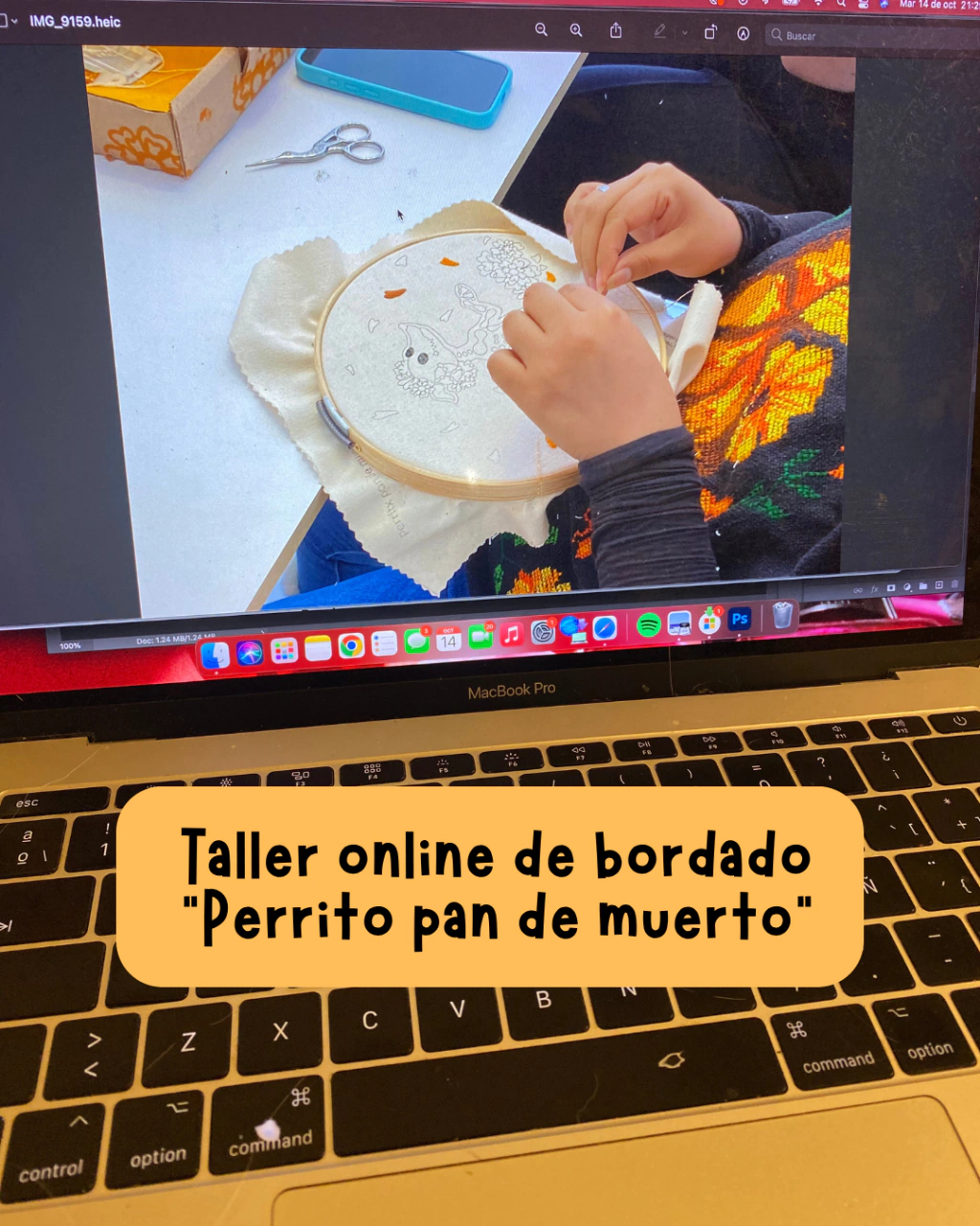 Taller online "Perrito pan de muerto" 26 de octubre