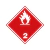 Panel Reflectivo de Riesgo Clase 2 - 25 x 25 cm - Gases inflamables - comprar online