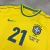 CAMISETA BRASIL 1998 Amarela “EDMUNDO” #21 - Final x França Manga curta - KB STORE | SITE | STREETWEAR | CASUAL