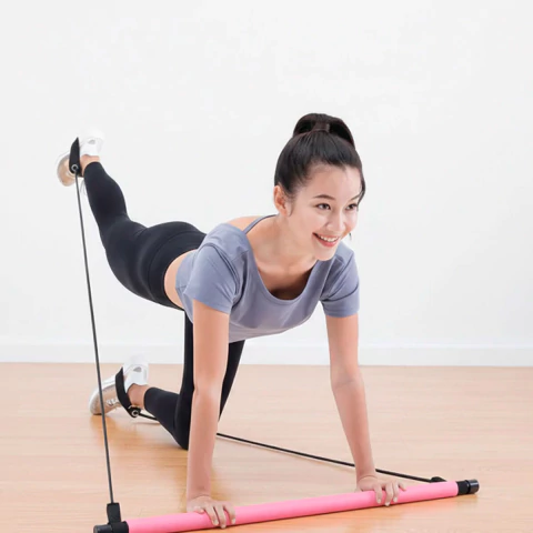 Barra Para Pilates Yoga Fitness Portatil Banda Resistencia