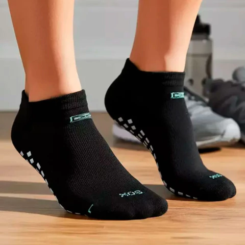Medias Soquete Antideslizante Pilates Yoga Sox