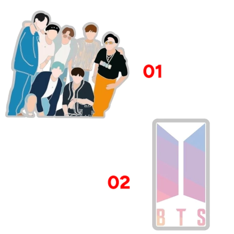BTS por unidad (parche engomado)