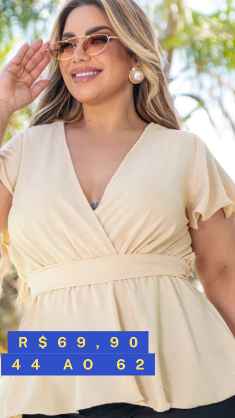 Blusa Megan PLUS SIZE - 44 ao 60