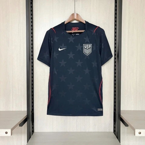 Camisa Seleção EUA II Away Copa do Mundo 2026 - Torcedor Masculina - Preta (Pronta Entrega)
