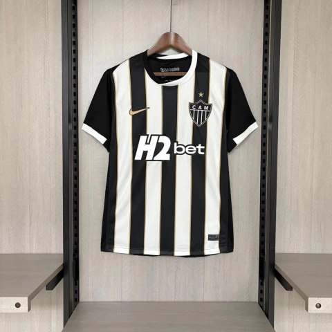 Camisa Galo I Home 26/27 - Torcedor Masculina - Preta e Branca