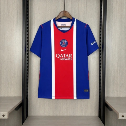 Camisa Paris Saint-Germain I Home 26/27 - Torcedor Masculina - Azul, Vermelha e Branca (Pronta Entrega)