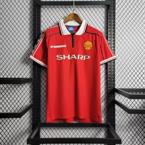 Camisa Manchester United Retrô 98/99 - Torcedor Masculina - Vermelha