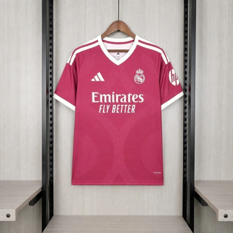 Camisa Real Madrid III Third 26/27 - Torcedor Masculina - Rosa (Pronta Entrega)