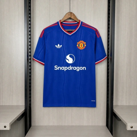 Camisa Manchester United II Away 26/27 - Torcedor Masculina - Azul