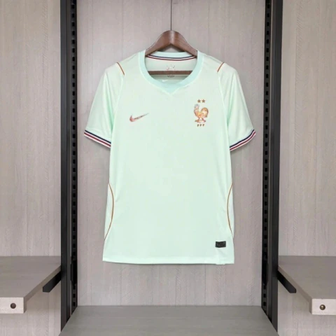 Camisa Seleção França II Away 26/27 Copa do Mundo - Torcedor Masculina - Verde (Pronta Entrega)