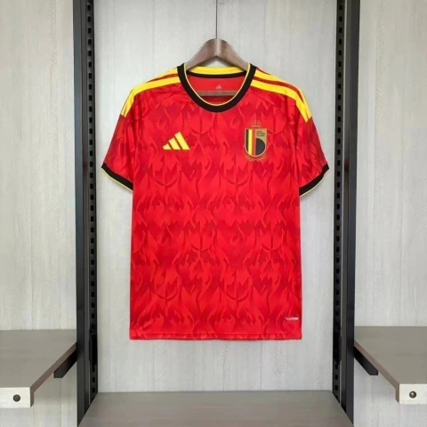 Camisa Seleção Bélgica I Home Copa do Mundo 2026 - Torcedor Masculina - Vermelha (Pronta Entrega)
