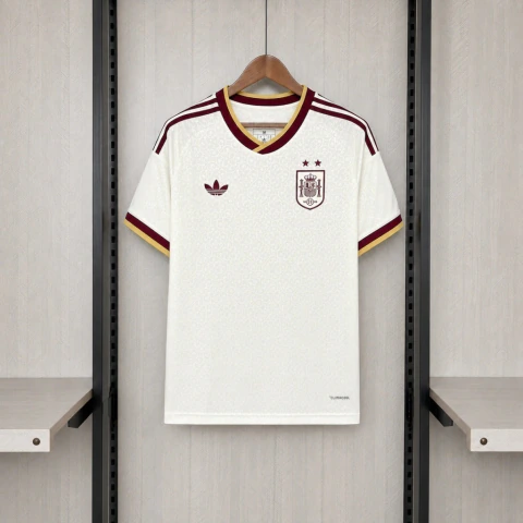 Camisa Seleção Espanha II Away Copa do Mundo 2026 - Torcedor Masculina - Branca