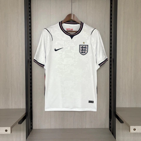 Camisa Seleção Inglaterra I Home Copa do Mundo 2026 - Torcedor Masculina - Branca (Pronta Entrega)