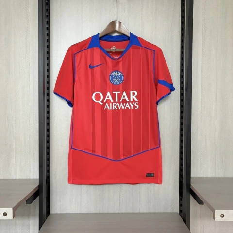 Camisa Paris Saint-Germain III Third 25/26 Total 90 - Torcedor Masculina - Vermelha